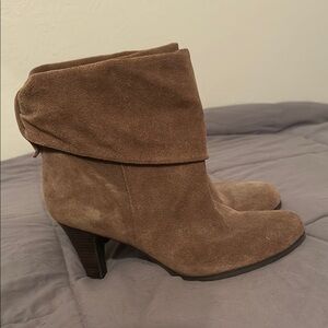 BCBG Suede Ankle heel Boots - Brown size 11